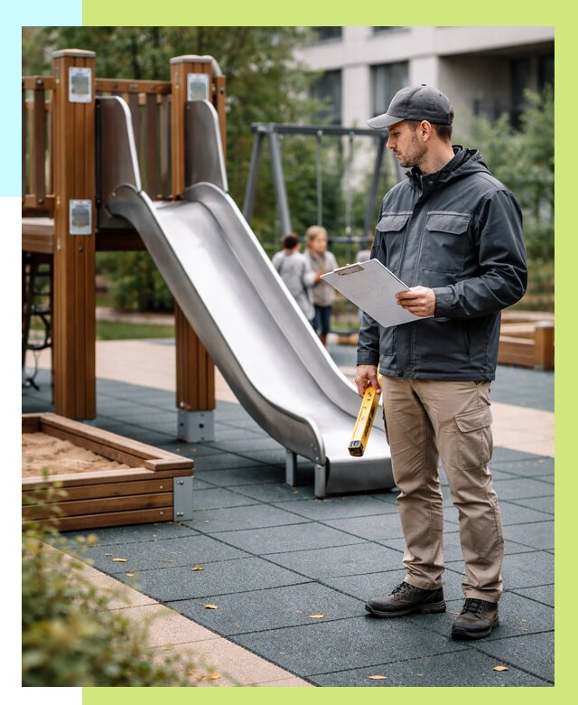 Сертификация детских площадок в Бийске от 25968 р. | Алешин-Бск