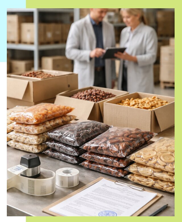 Сертификация сухофруктов в Бийске от 12464 р. | Алешин-Бск под ключ