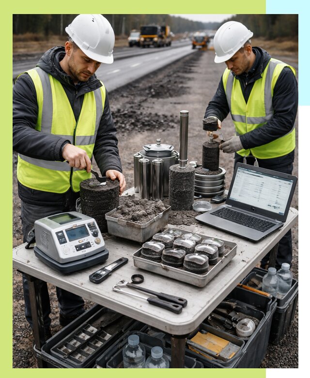 Сертификация асфальта: испытания и подтверждение в Бийске