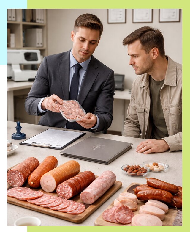 Сертификация колбасных изделий в Бийске от 7790 р. | Алешин-Бск