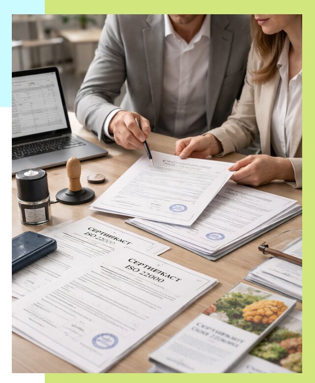 Сертификат ISO 22000 в Бийске от 41548 р. под ключ | Алешин-Бск